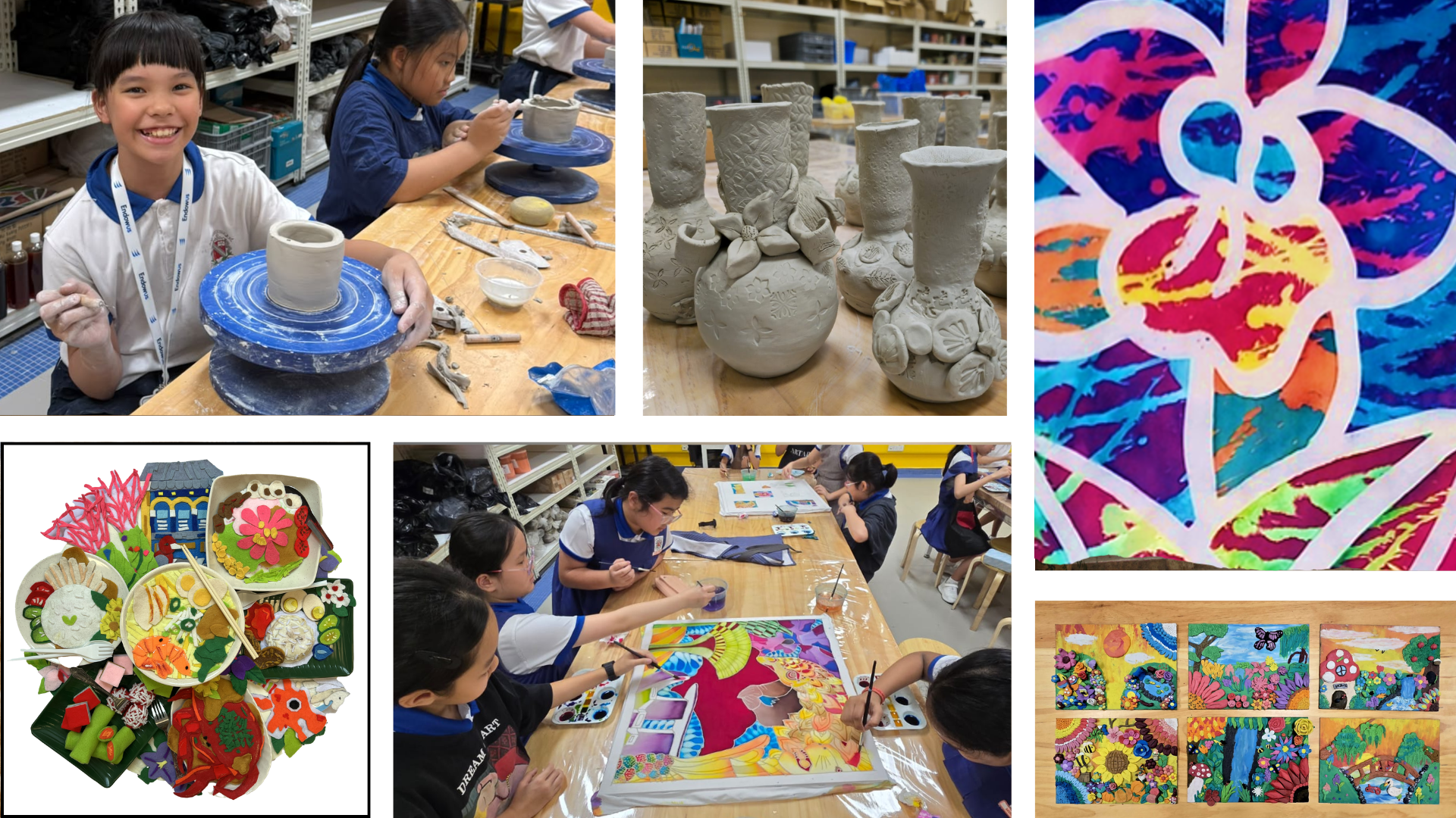 Children doing art activities: Art & Craft Creations